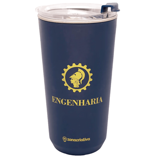 Copo Profissão Engenharia 500ml em Aço Inox Zona Criativa