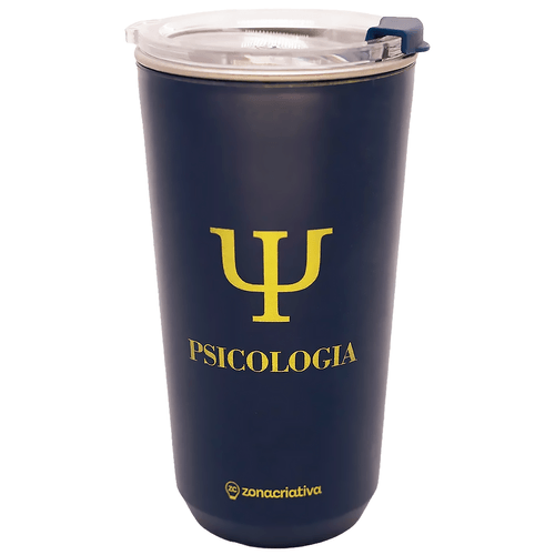 Copo Profissão Psicologia 500ml em Aço Inox Zona Criativa