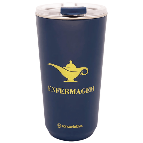 Copo Profissão Enfermagem 500ml em Aço Inox Zona Criativa