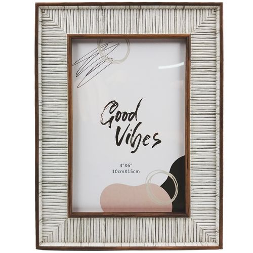 Porta Retrato Decorativo 10x15cm em Plástico Livon