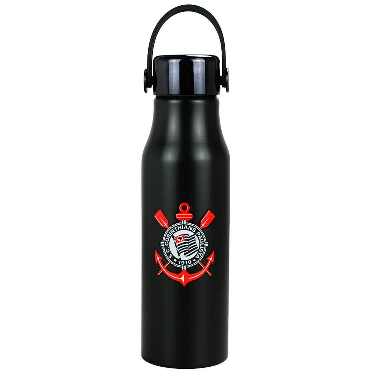 Garrafa Corinthians 600ml em Alumínio Mileno