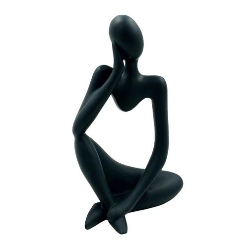 Mulher Decorativa 13,5x6,5cm em Resina Youbai