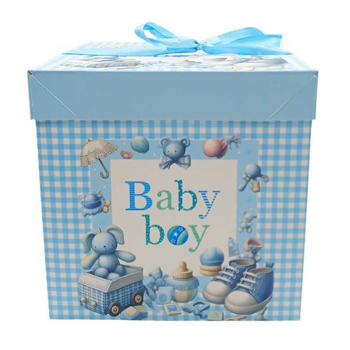 Caixa P/ Presente Baby 22x22cm em Papel Amigold