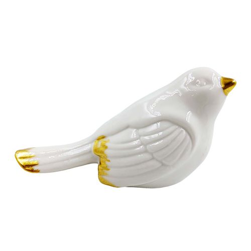 Pássaro Decorativo 5x7cm em Cerâmica Fu Xing