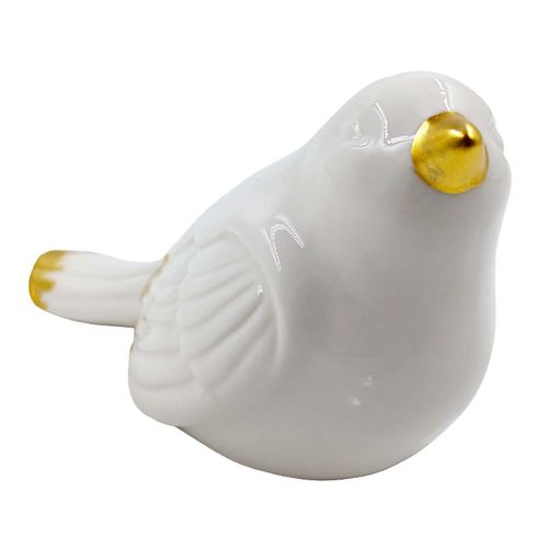 Pássaro Decorativo 5x7cm em Cerâmica Fu Xing