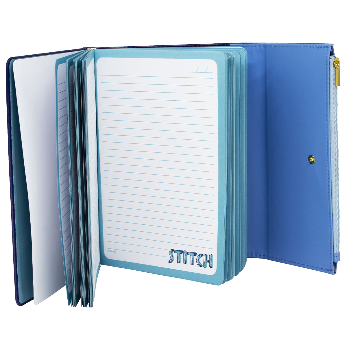 Caderno C/ Estojo Stitch 21x15cm em Papel Zona Criativa