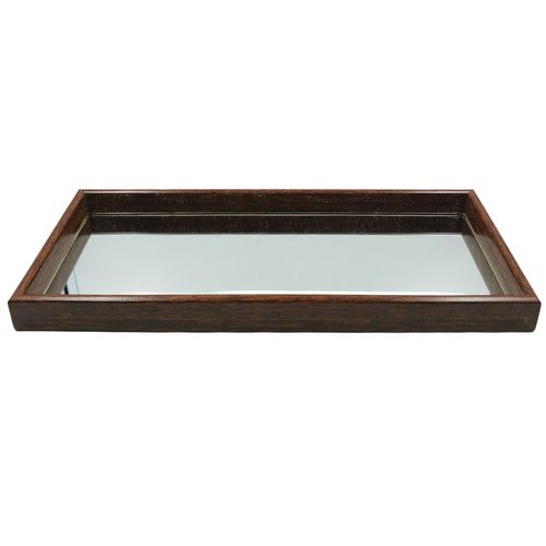 Bandeja Espelhada Retangular 35x15cm em Plástico Freecom