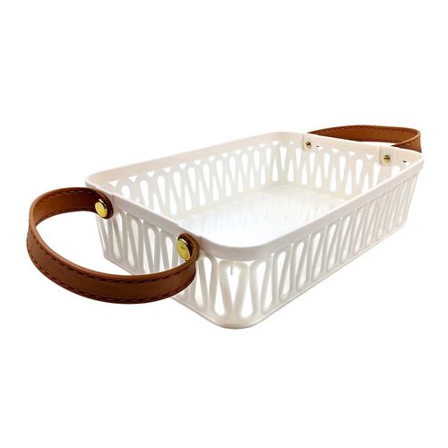 Cesto Organizador C/ Alça 26x18cm em Plástico FWB