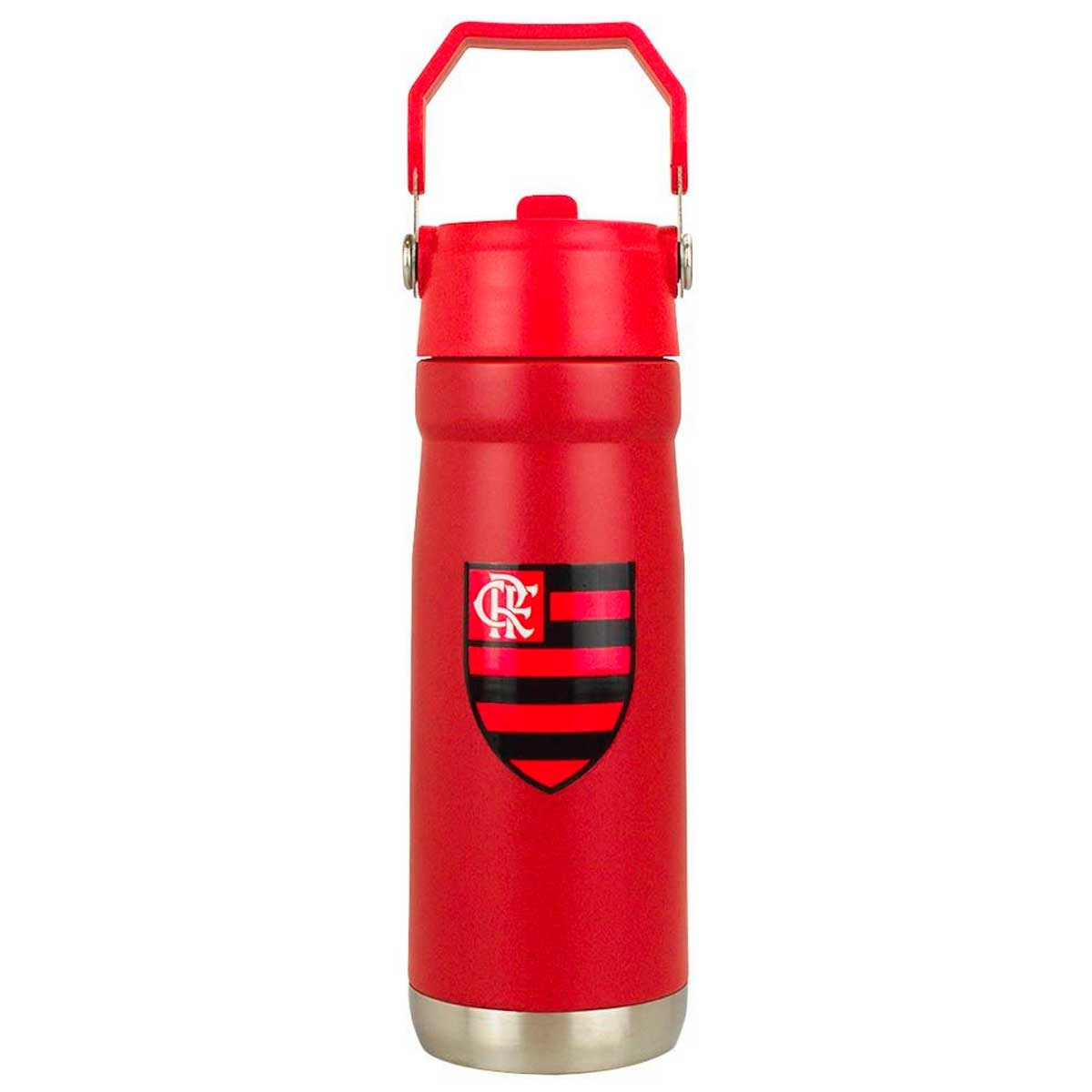 Garrafa Térmica Flamengo 650ml em Aço Inox Mileno