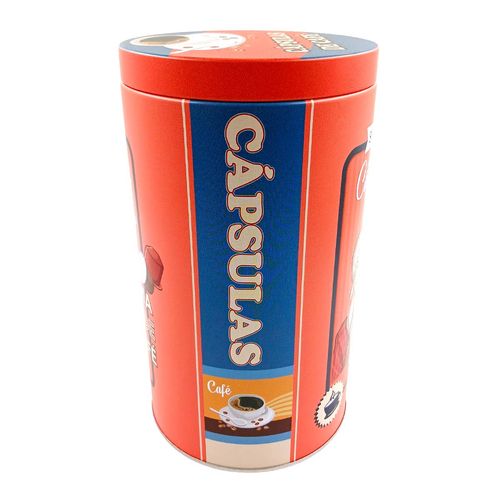 Lata Retro Porta Condimento 10x10cm em Metal FWB