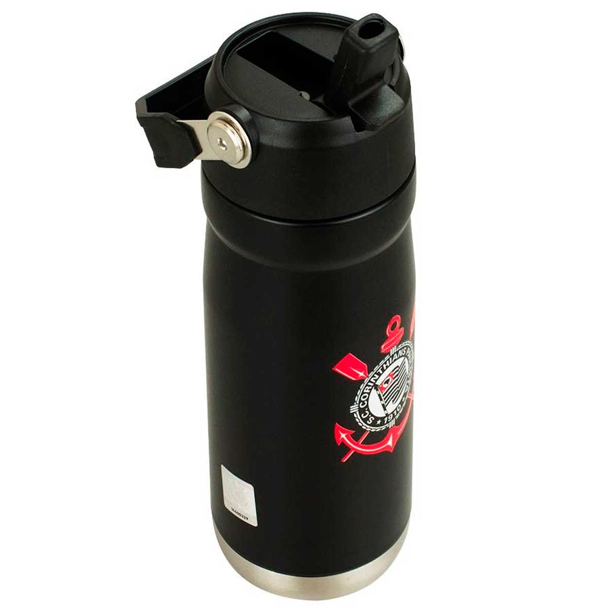 Encontraproduto.com.br - Garrafa Térmica Corinthians 650ml em Aço Inox Mileno