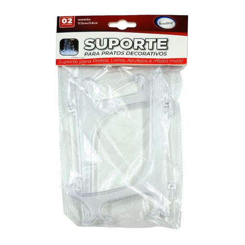 Suporte P/ Prato 2 Peças em Plástico Inter Ponte