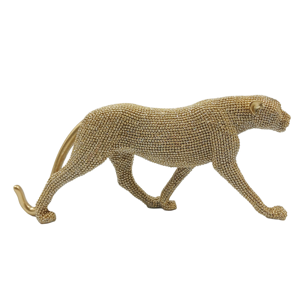Leopardo Decorativo 10,8x24cm em Resina Youbai