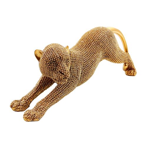 Leopardo Decorativo 8,2x24cm em Resina Youbai