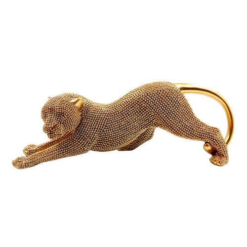 Leopardo Decorativo 8,2x24cm em Resina Youbai