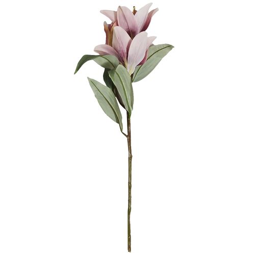 Galho Flor Lírio Artificial 56cm em Plástico Winmax