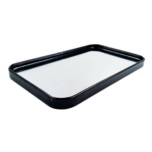 Bandeja Espelhada Retangular 15x25cm em Vidro Fu Xing