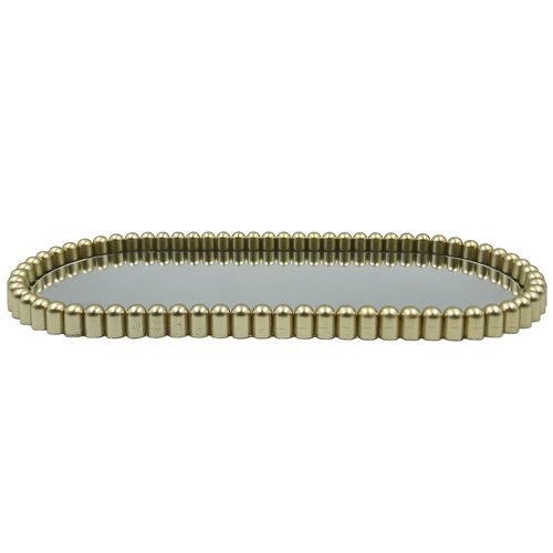 Bandeja Espelhada Decorativa 31x13cm em Plástico Livon