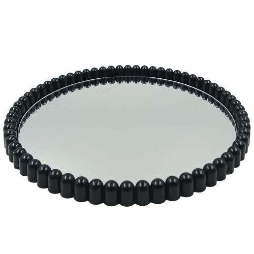 Bandeja Espelhada Decorativa 22cm em Plástico Livon