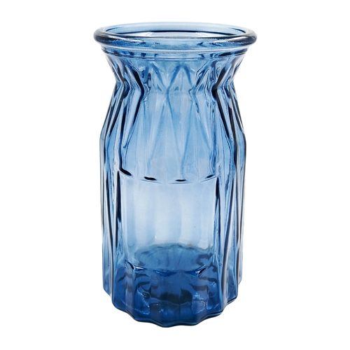 Vaso Decorativo Canelado 48ml em Vidro Moment