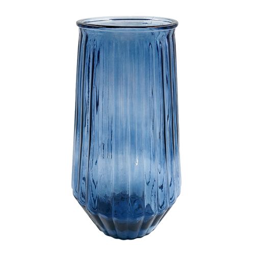 Vaso Decorativo Canelado 1,1L em Vidro Moment