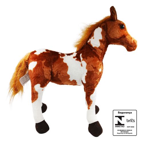 Cavalo de Pelúcia 38cm em Poliéster Fizzy