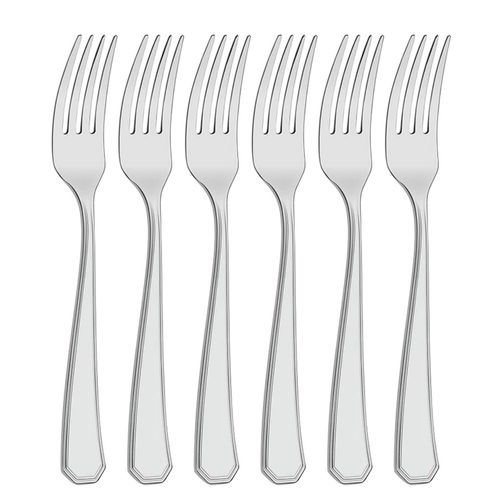 Jogo de Garfo 6 Peças 19cm em Aço Inox Livon
