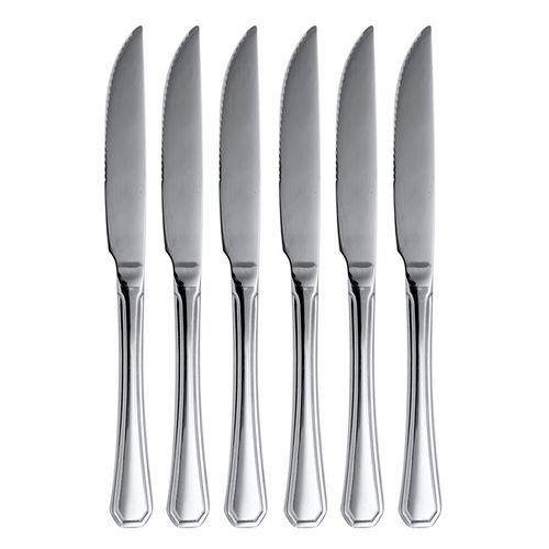 Jogo De Facas 6 Peças 21cm em Aço Inox Livon