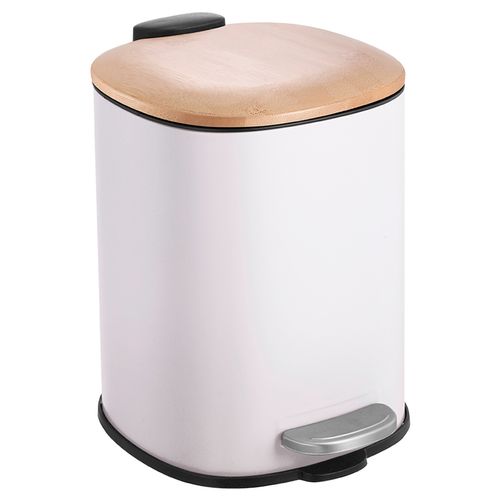 Lixeira Soft Branca 3L em Metal Jolitex