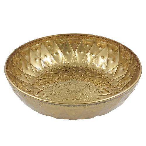 Bandeja Redonda Mandy 23cm em Metal Brascontinental