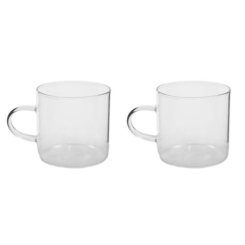 Jogo de Xícaras Borossilicato 2 Peças 120ml em Vidro Milk