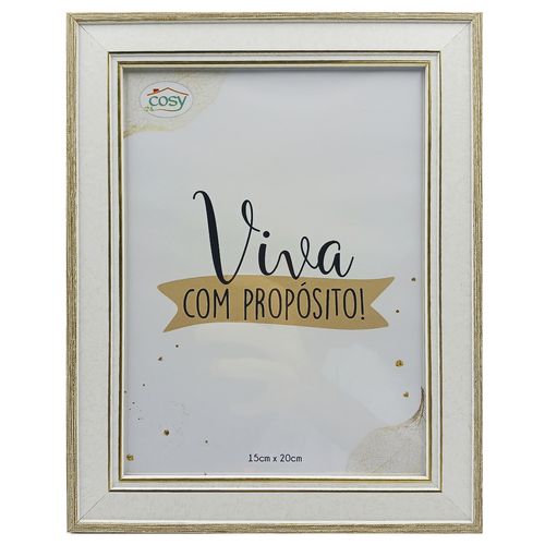 Porta Retrato Decorativo 15x20cm em Plástico Fu Xing