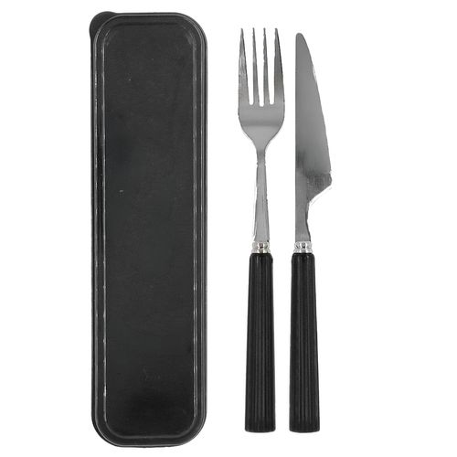 Jogo de Talher C/ Estojo 2 Peças em Aço Inox Clink