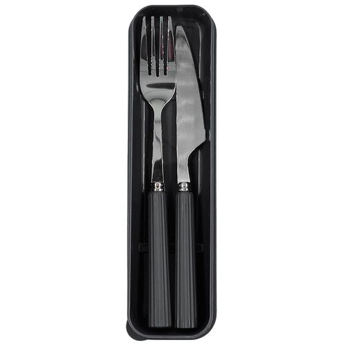 Jogo de Talher C/ Estojo 2 Peças em Aço Inox Clink