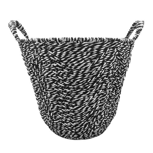 Cesto C/ Alça Redondo 37x32cm em Fibra Natural Paramount