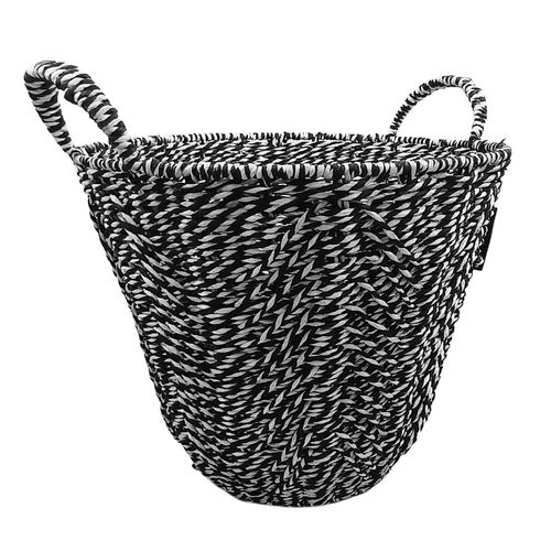 Cesto C/ Alça Redondo 37x32cm em Fibra Natural Paramount