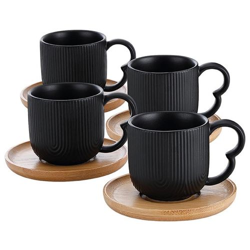 Jogo De Xícaras Oásis 190ml 8 Peças em Cerâmica Hauskraft