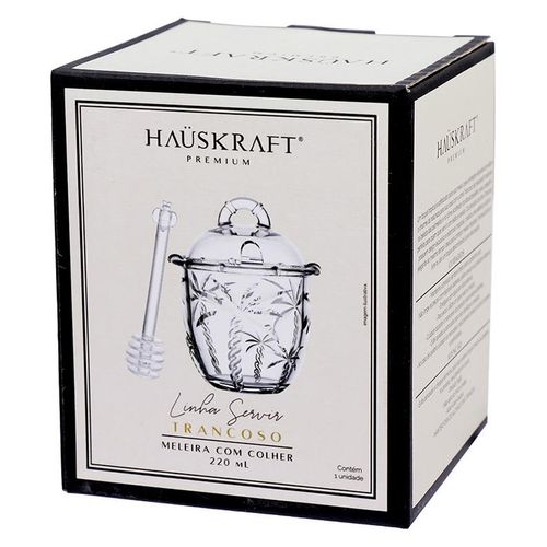 Meleira C/ Pegador Tropical 220ml em Vidro Hauskraft