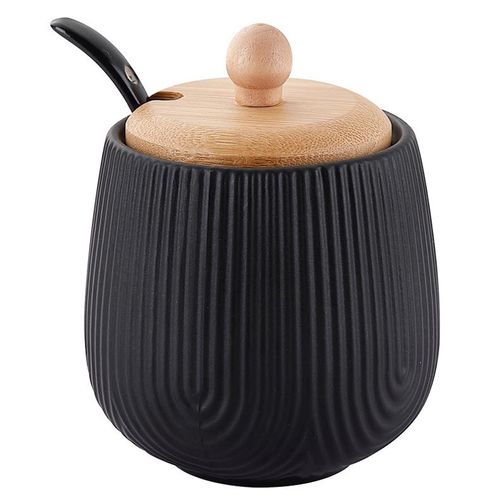 Açucareiro C/ Colher Oásis 360ml Em Cerâmica Hauskraft