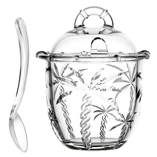 Açucareiro C/ Colher Tropical 220ml Em Vidro Hauskraft