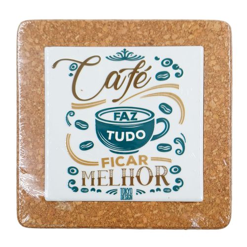 Descanso de Panela 15x15cm em Cerâmica Multiart