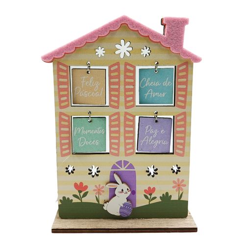 Placa De Pascoa Doce Florescer 12x16cm em MDF  Multiart