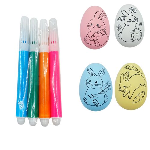Kit de Ovos de Páscoa Para Pintar Em Plastico Multiart