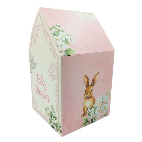 Caixinha Para Doces De Pascoa 12x12cm em Papel  Multiart