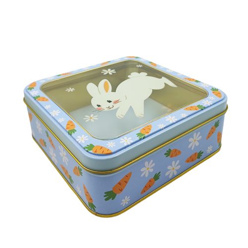 Lata Decorativa De Páscoa 15x5cm em Metal Multiart