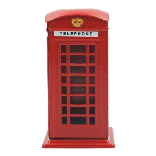 Cofre Cabine Telefônica Londres 12cm em Metal BCT7