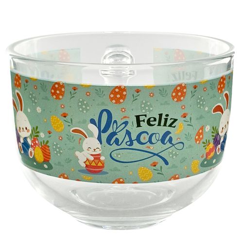 Caneca Jumbo Páscoa 470ml em Vidro Kehome