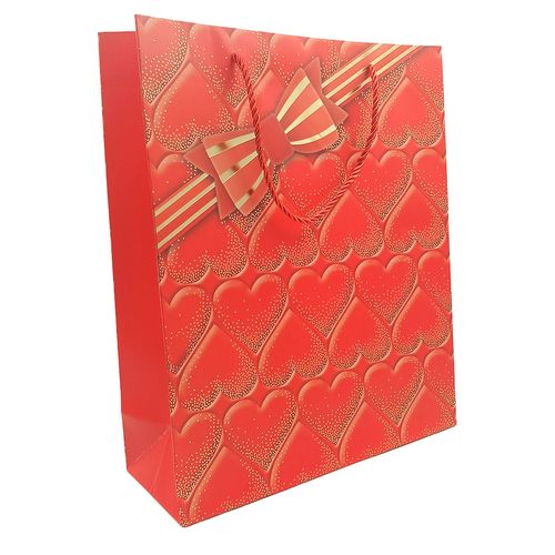 Sacola P/ Presente Coração 26x32cm em Papel Megagift