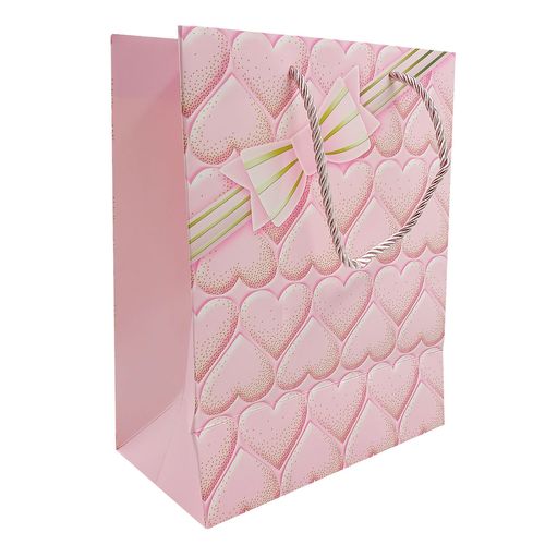 Sacola P/ Presente Coração 18x23cm em Papel Megagift