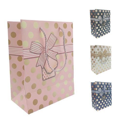 Sacola P/ Presente Bolinha 18x23cm em Papel Megagift